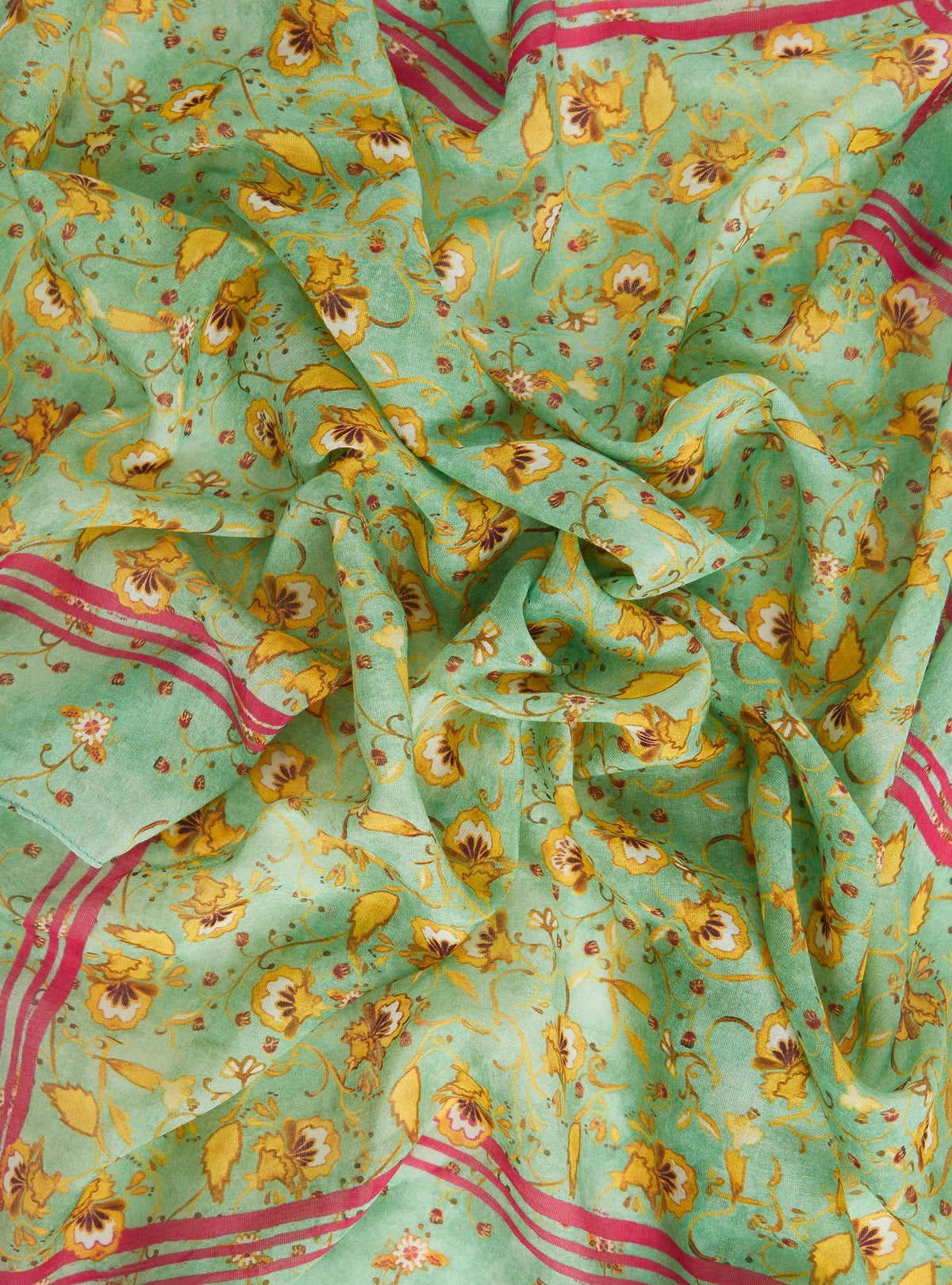 コットンシルクバンダナ風スカーフ