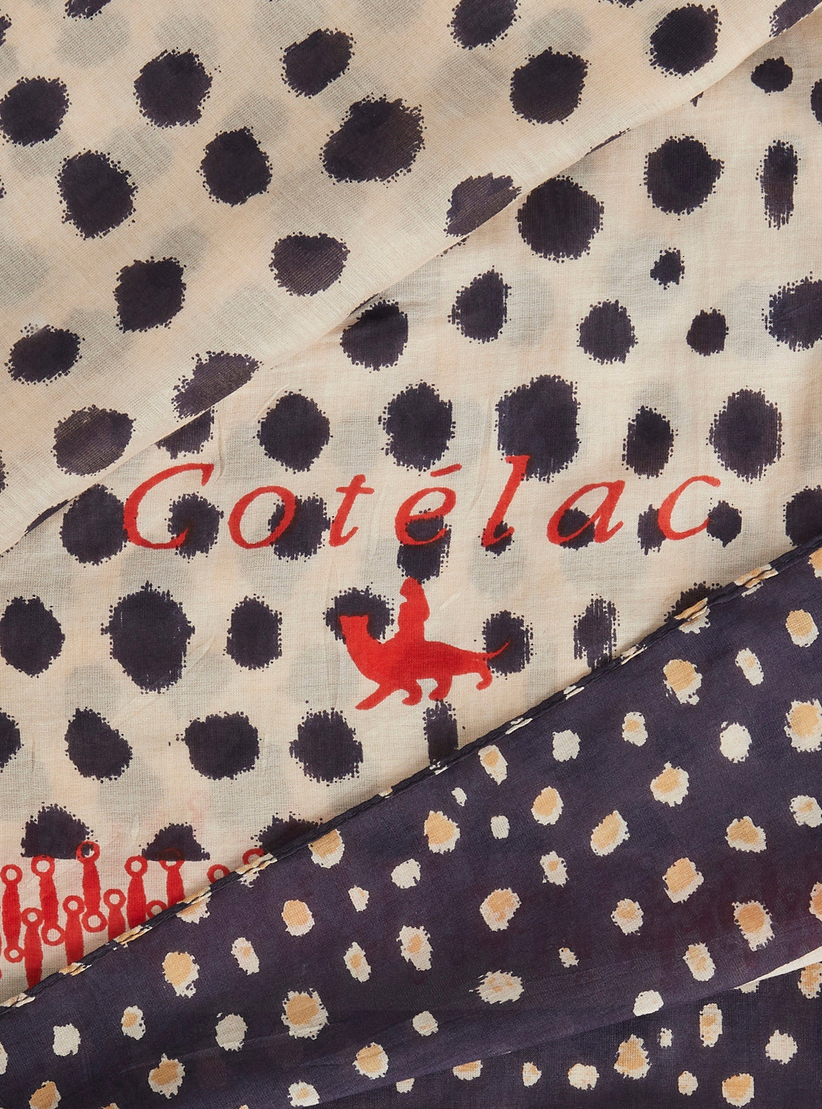 Pink house print scarf