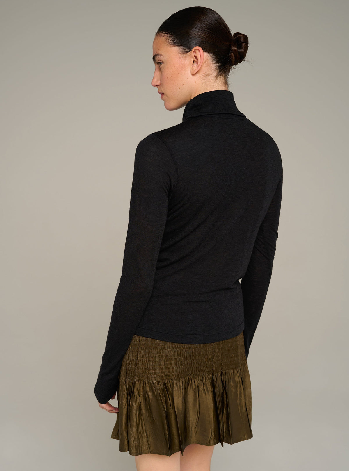 Cotélac Fitted long-sleeve turtleneck tee