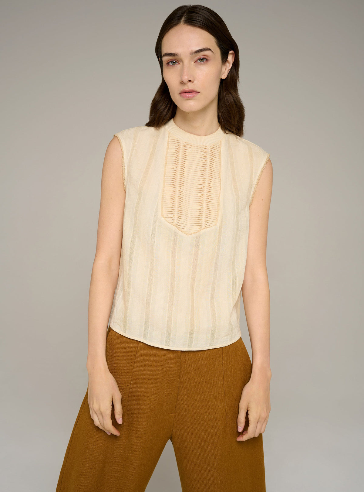 Cotélac Pleated tank top