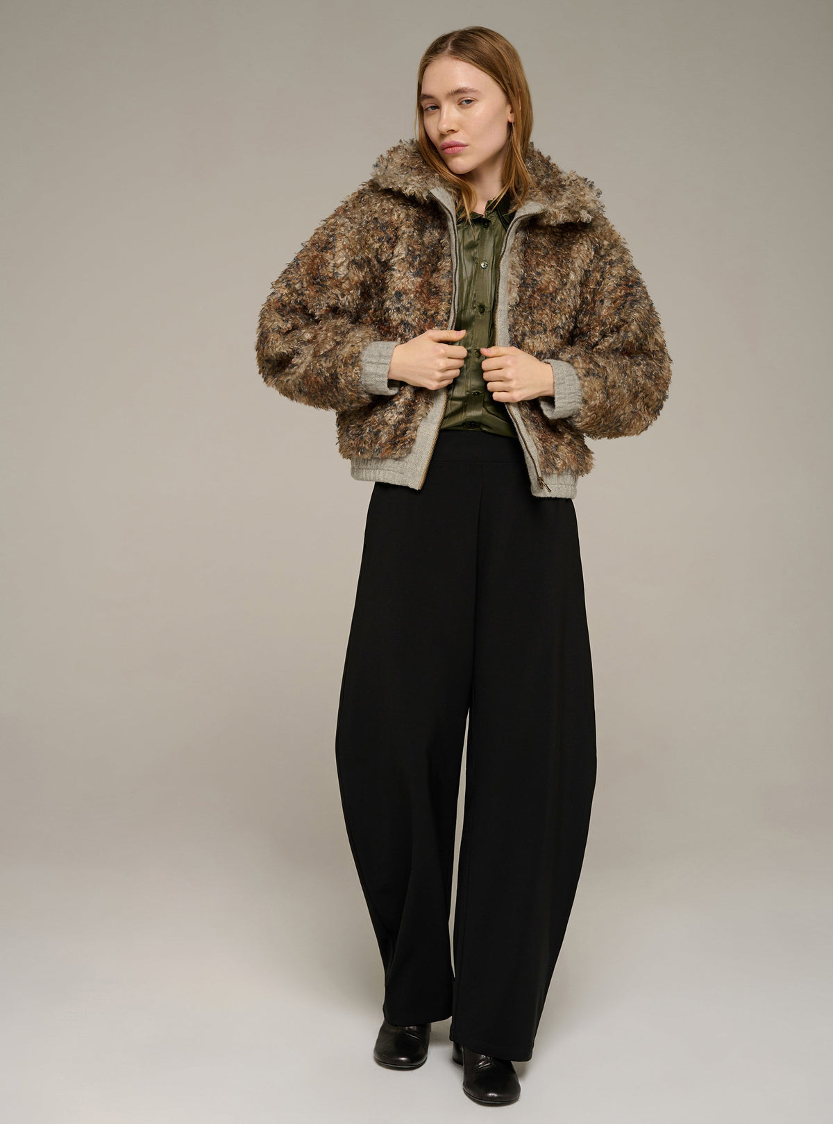 Cotélac Barrel-leg pants