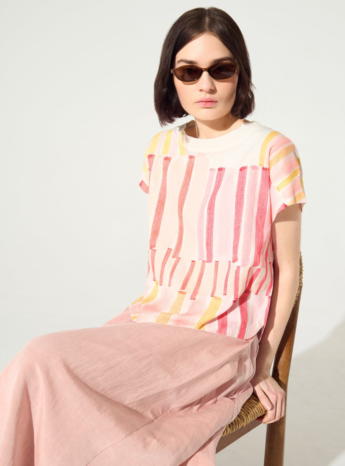 Red sublimated blouse