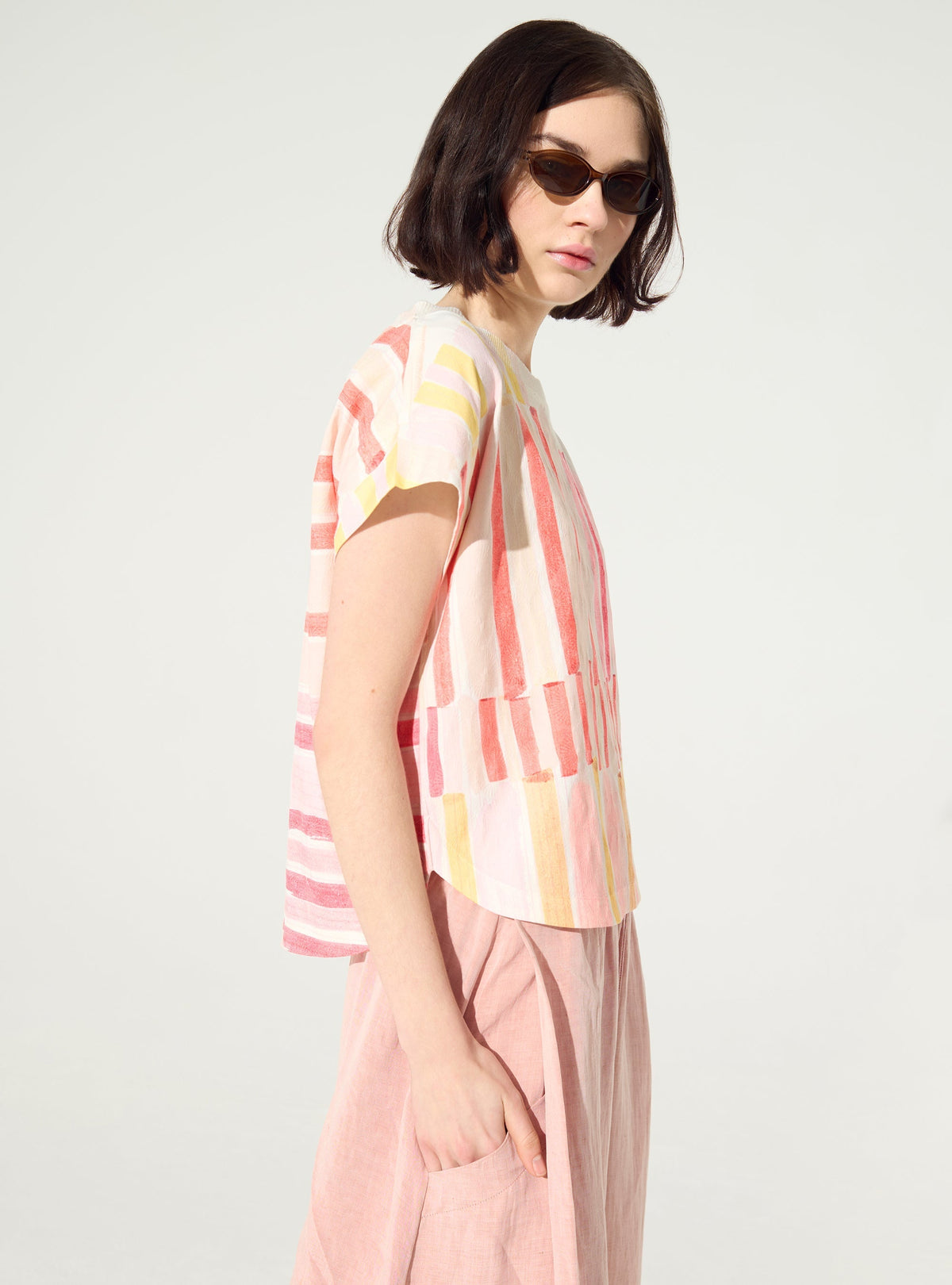 Red sublimated blouse