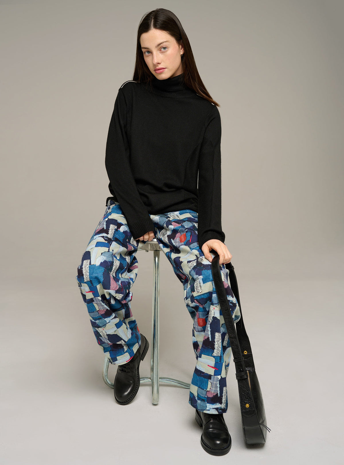 Cotélac Fine-knit wool turtleneck sweater