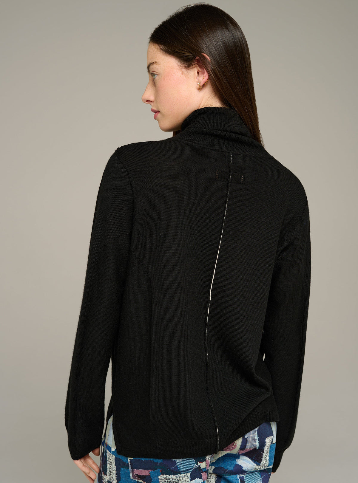 Cotélac Fine-knit wool turtleneck sweater