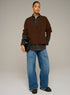 Cotélac acoté Oversized ribbed-knit V-neck cardigan