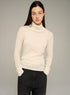 Cotélac acoté Fitted long-sleeve turtleneck jersey top