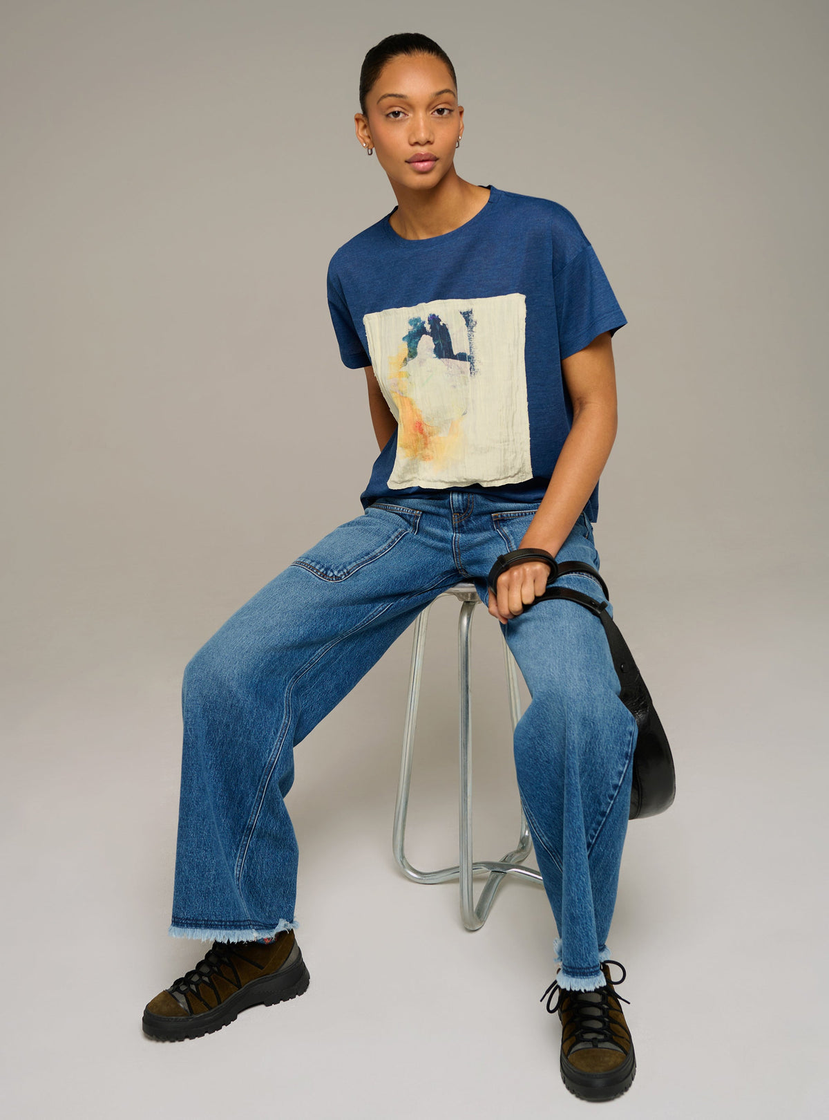 Cotélac acoté Printed short-sleeve tee