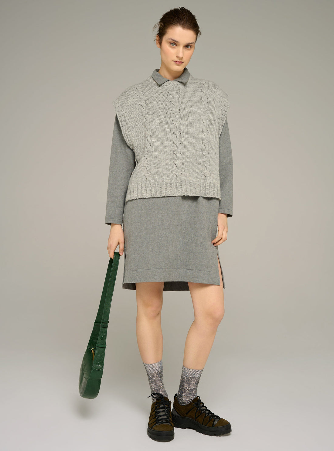 Cotélac Long-sleeve polo dress