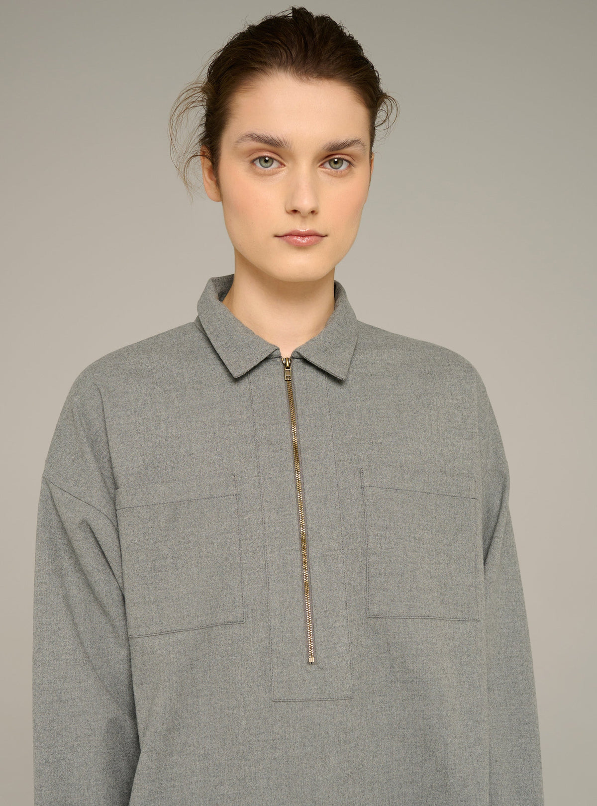 Cotélac Long-sleeve polo dress