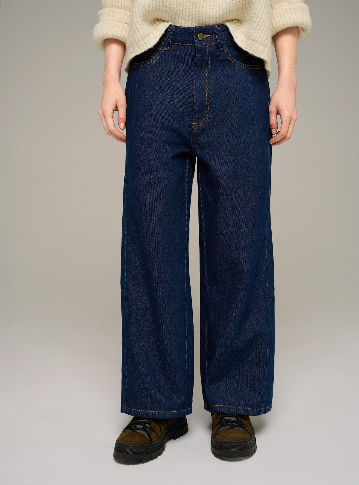 Cotélac Raw wide-leg jeans