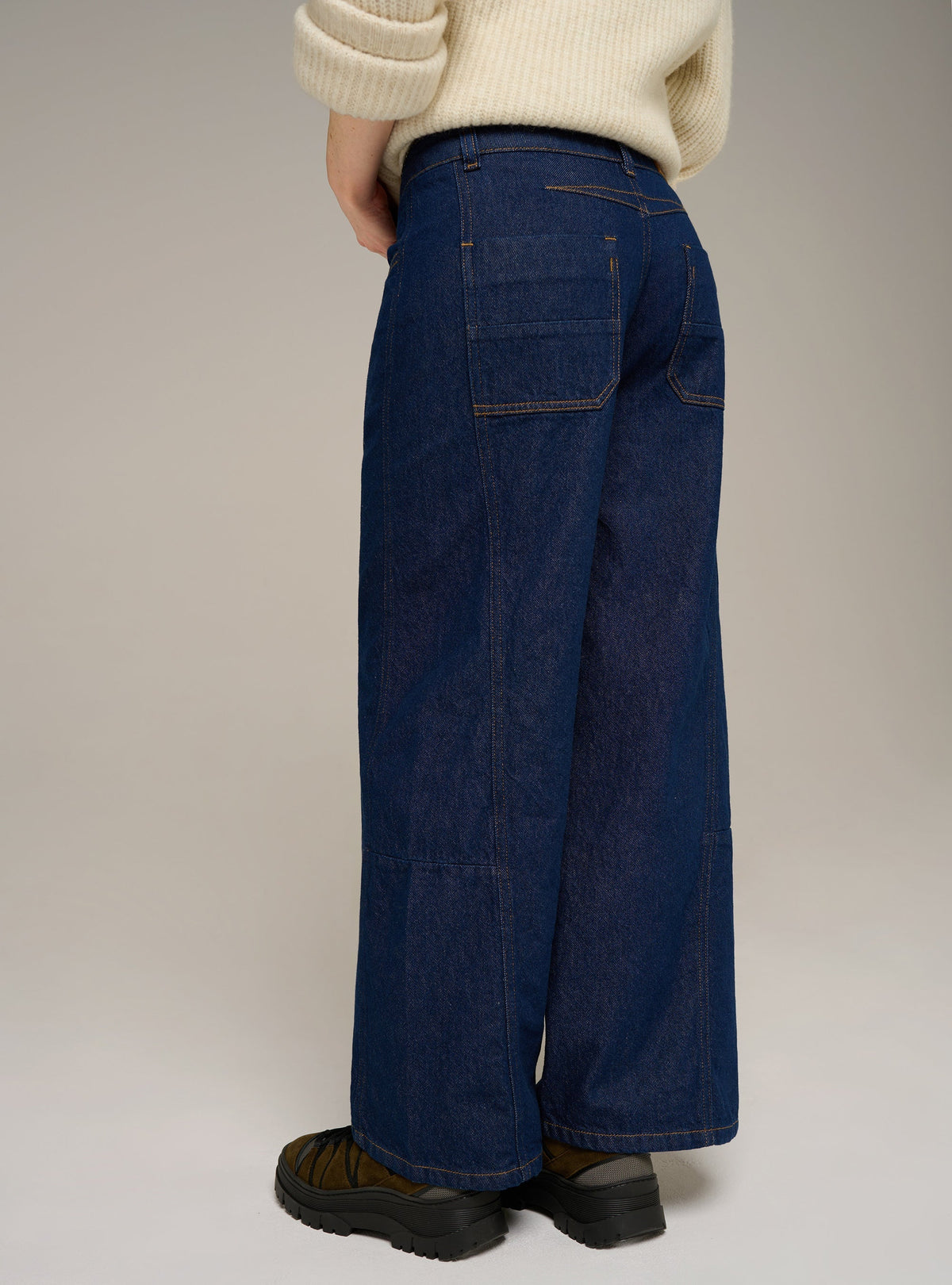 Cotélac Raw wide-leg jeans