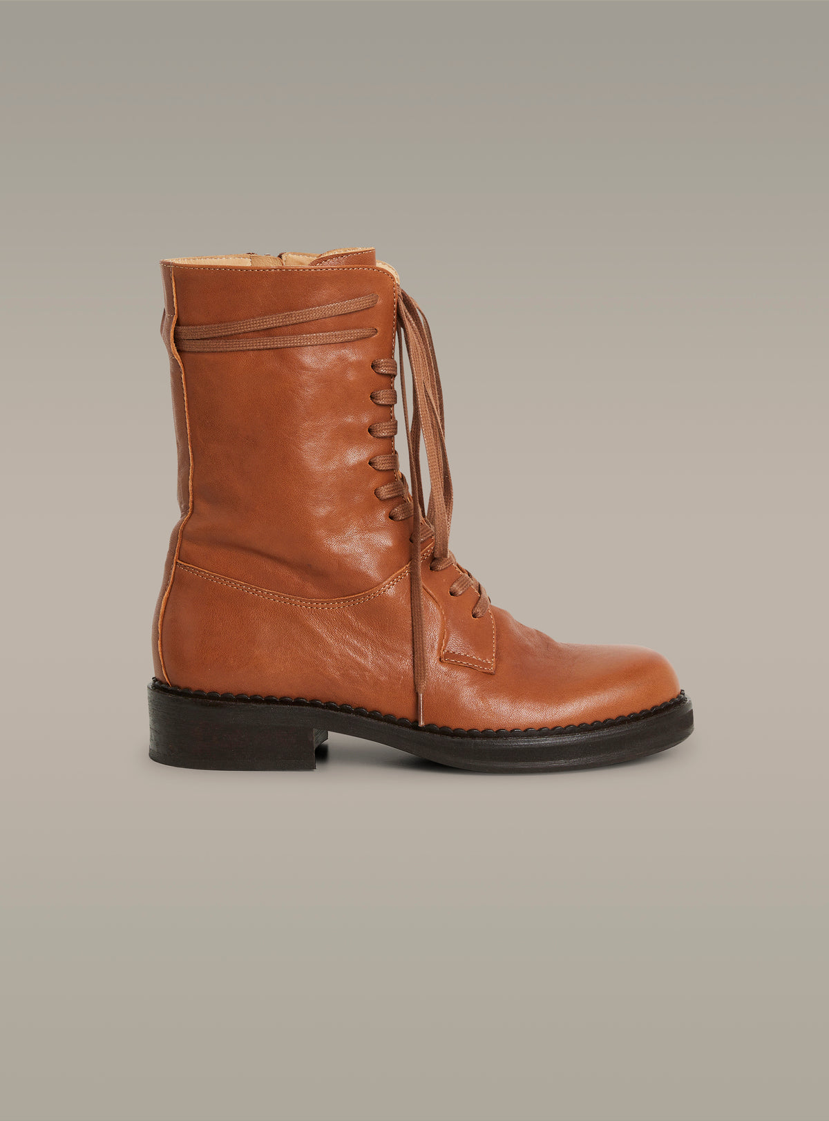 Leather ankle boots