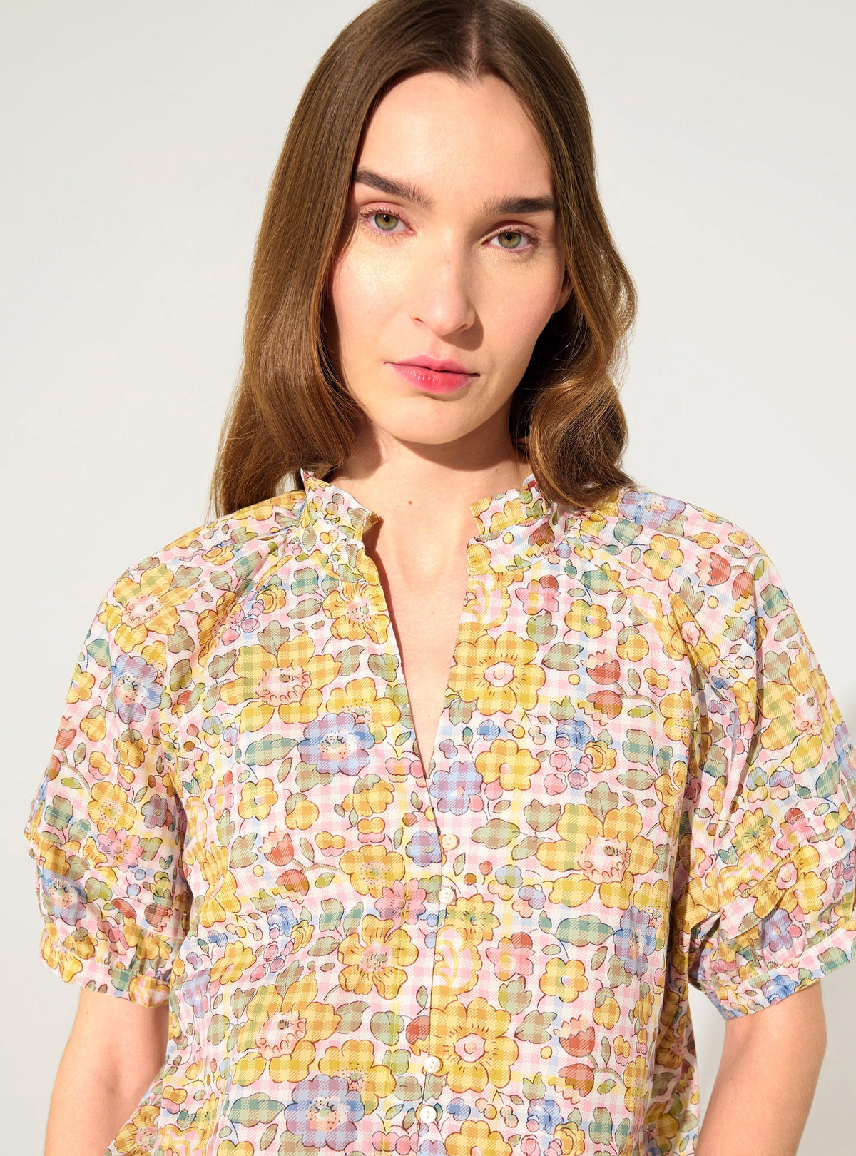 Straight blouse in Liberty fabric