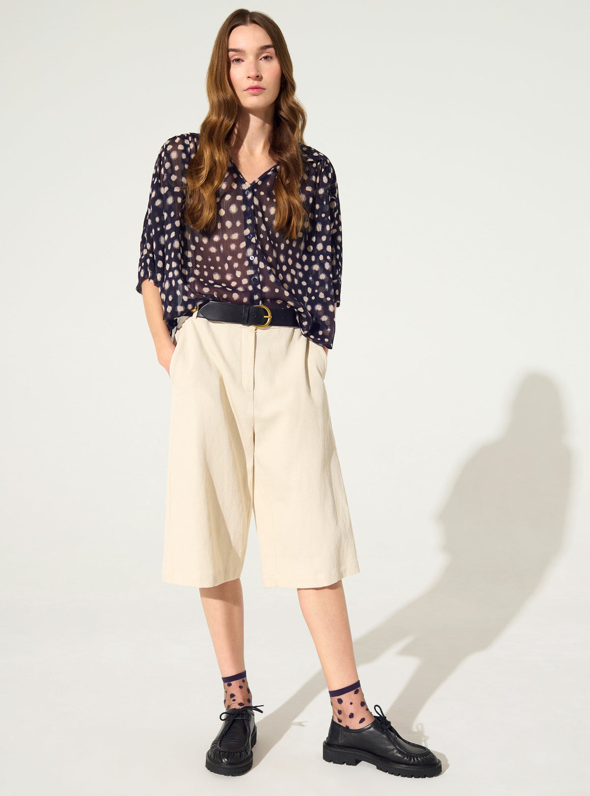 ハウスプリントオーバーサイズシャツ