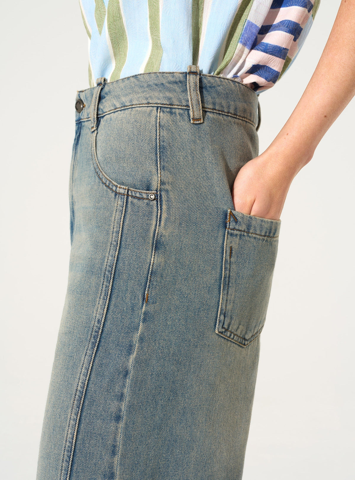 Blue cotton jeans