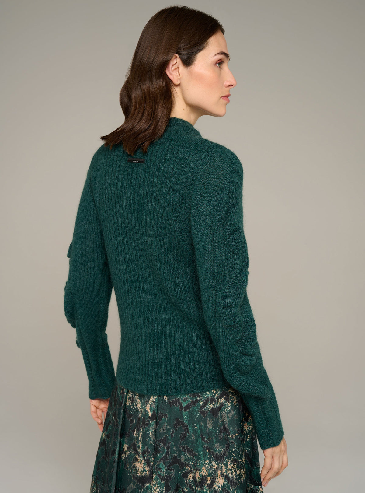 Cotélac Fitted long-sleeve mock-neck sweater
