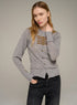Cotélac Fitted long-sleeve crewneck cardigan
