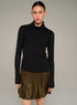 Cotélac Fitted long-sleeve turtleneck tee