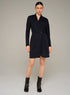 Cotélac Long-sleeve knit wrap mini dress
