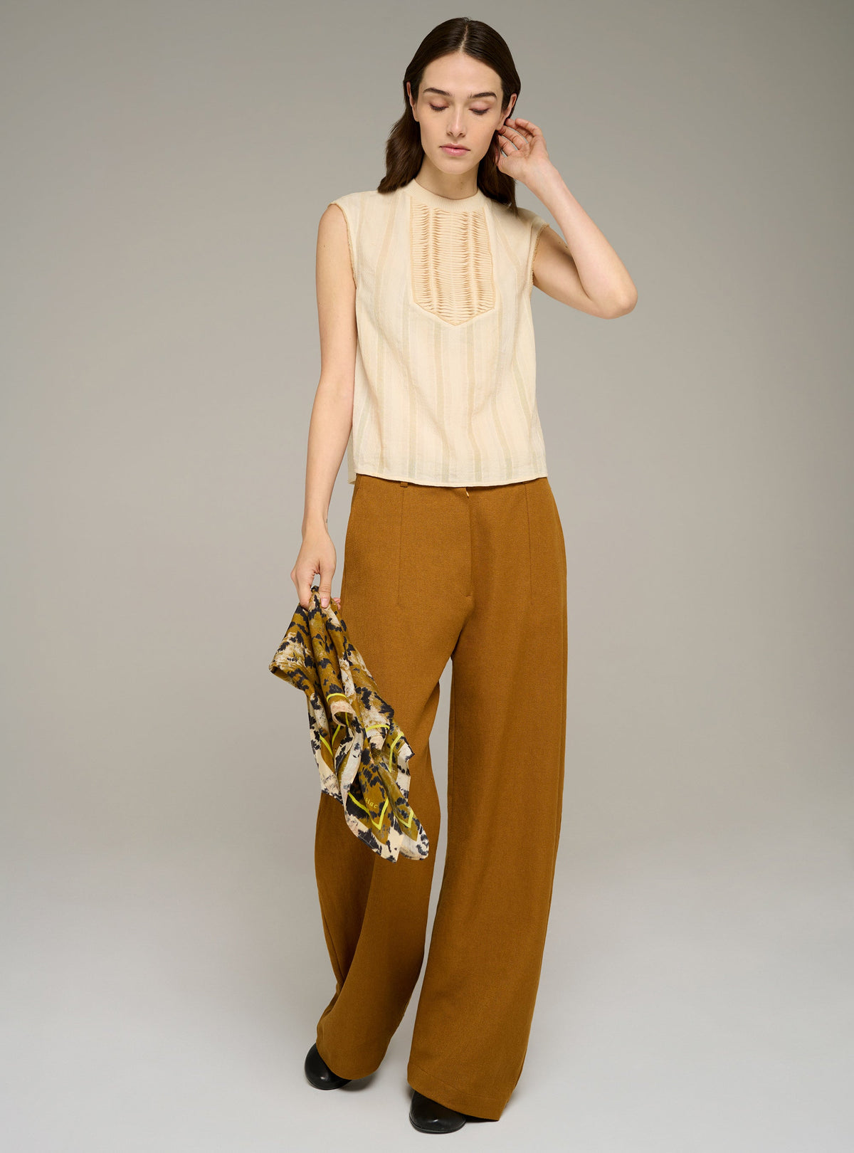 Cotélac Pleated tank top