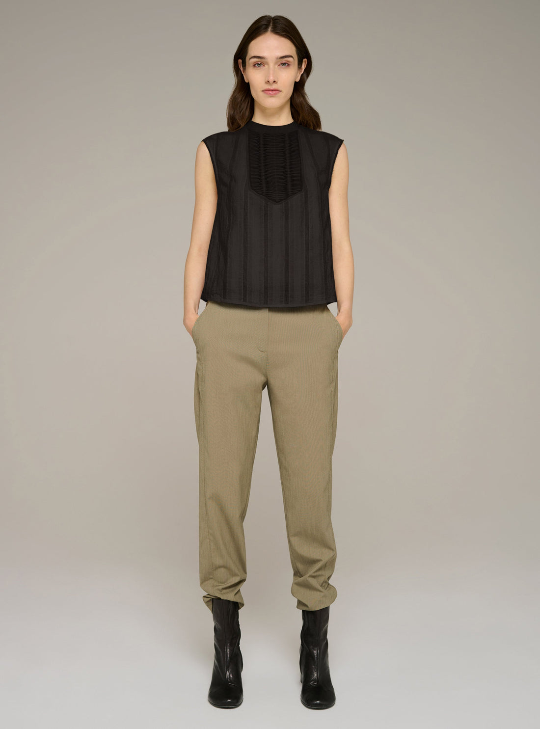 Cotélac Pleated tank top