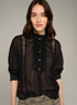 Cotélac Pleated long-sleeve shirt