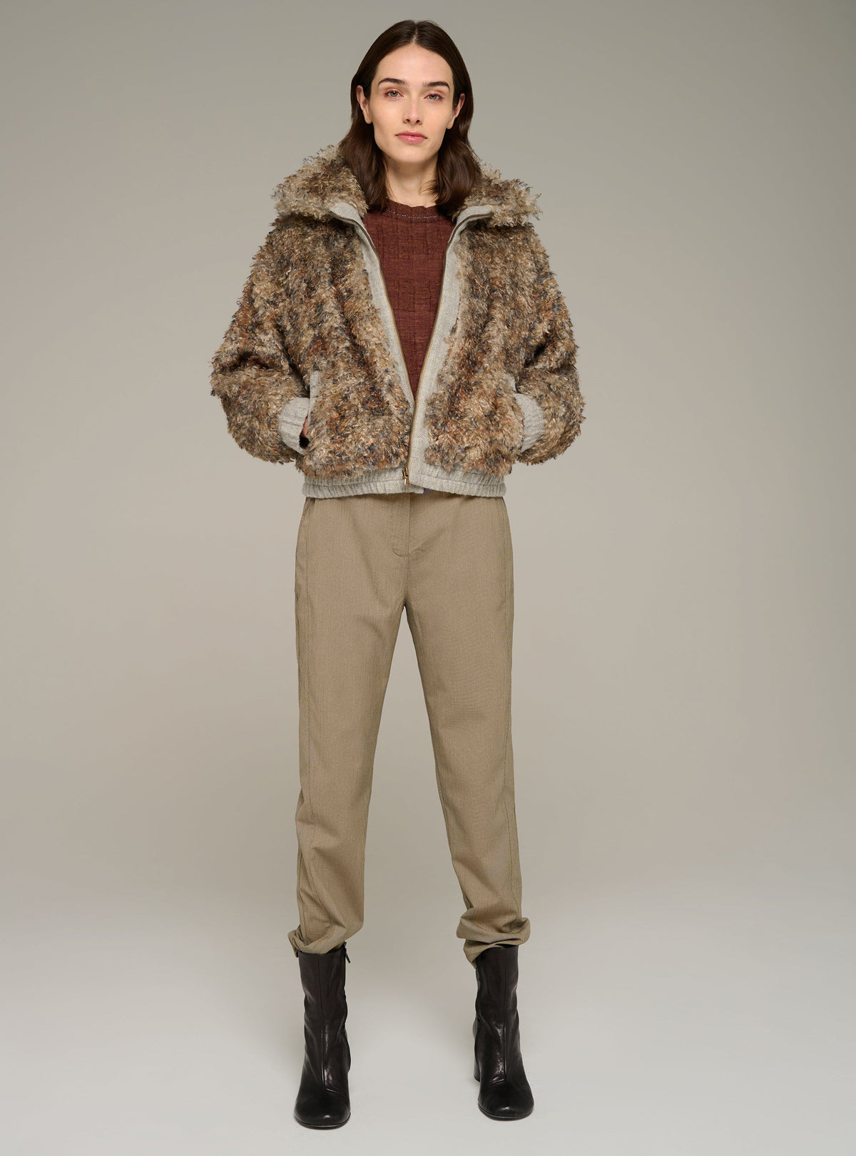 Cotélac Striped straight-leg pants
