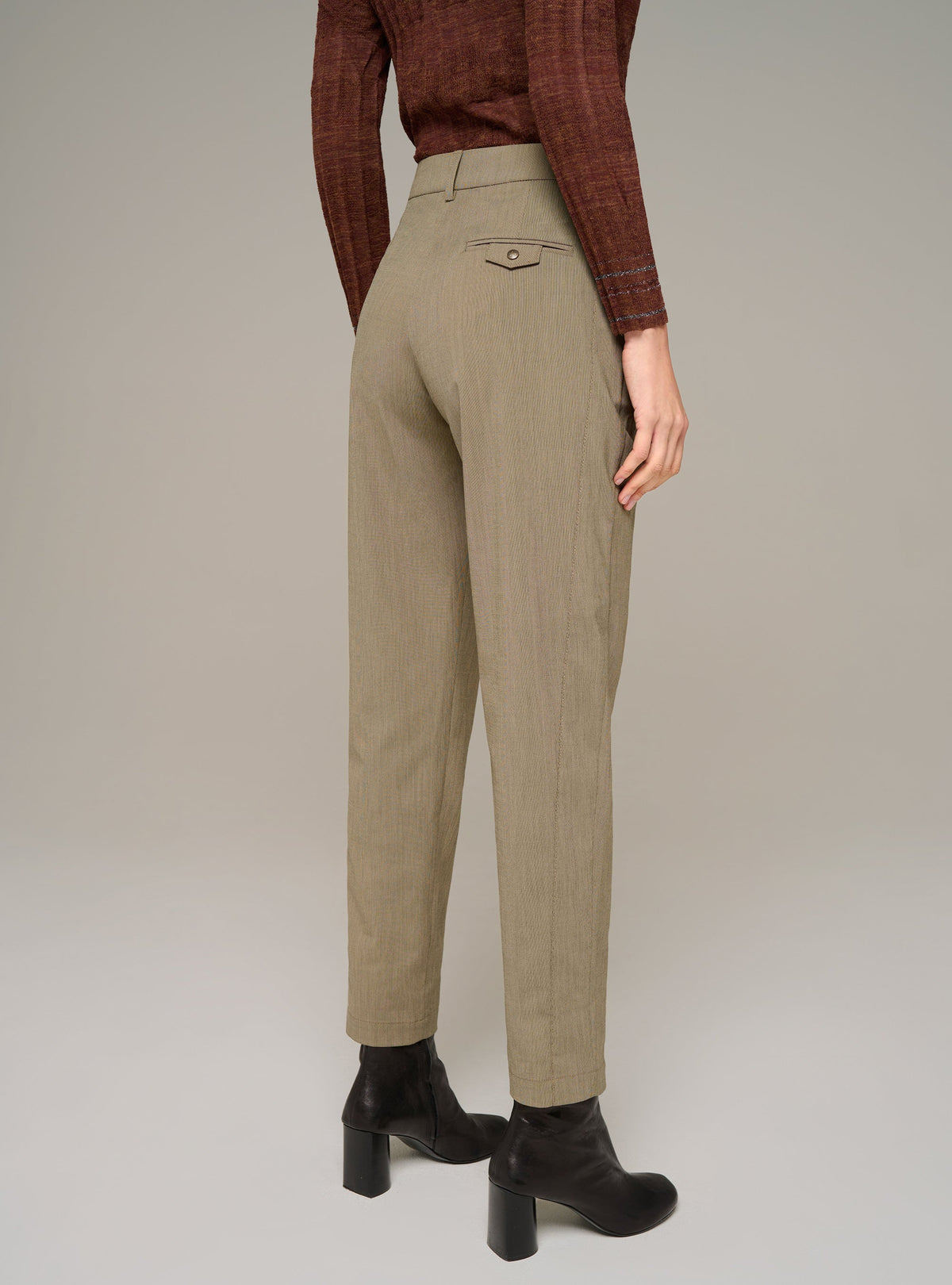 Cotélac Striped straight-leg pants