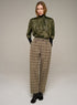Cotélac Plaid carrot-fit pants