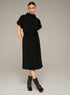 Cotélac Short-sleeve straight midi dress