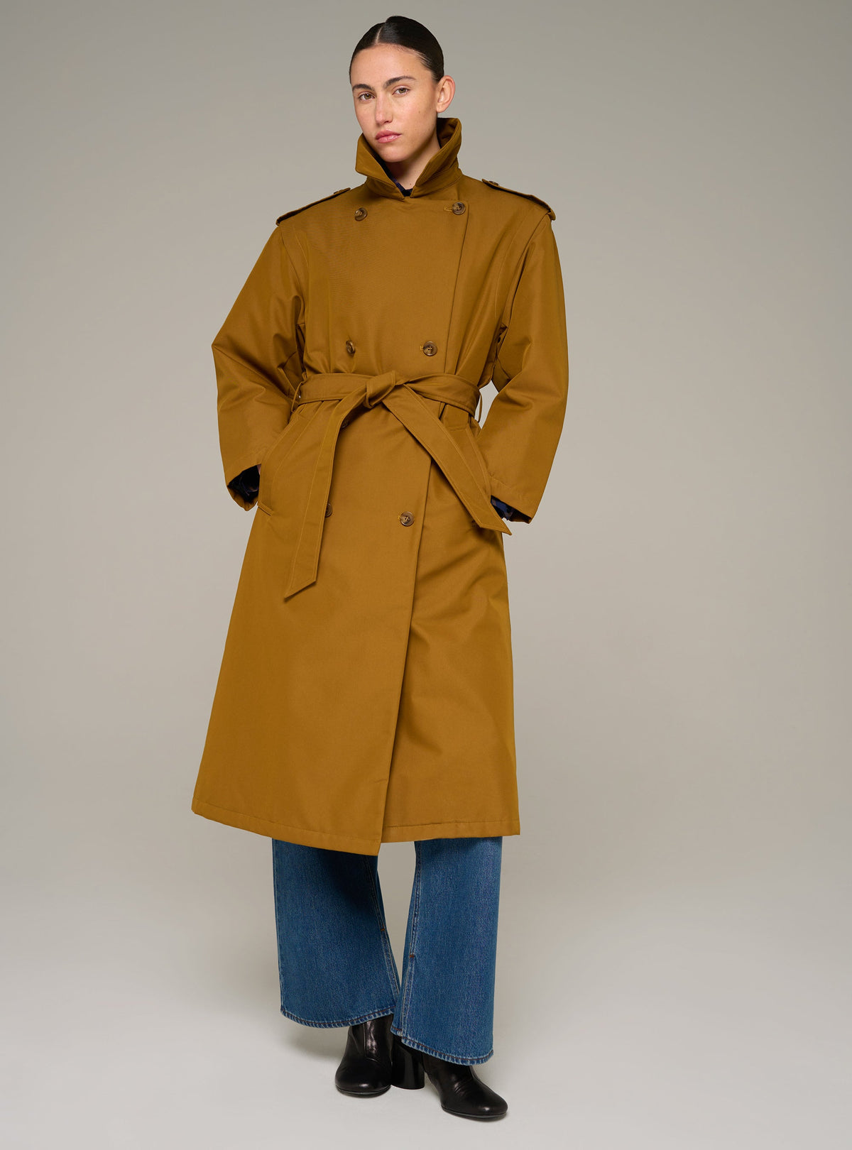 Cotélac Trench coat with printed lining