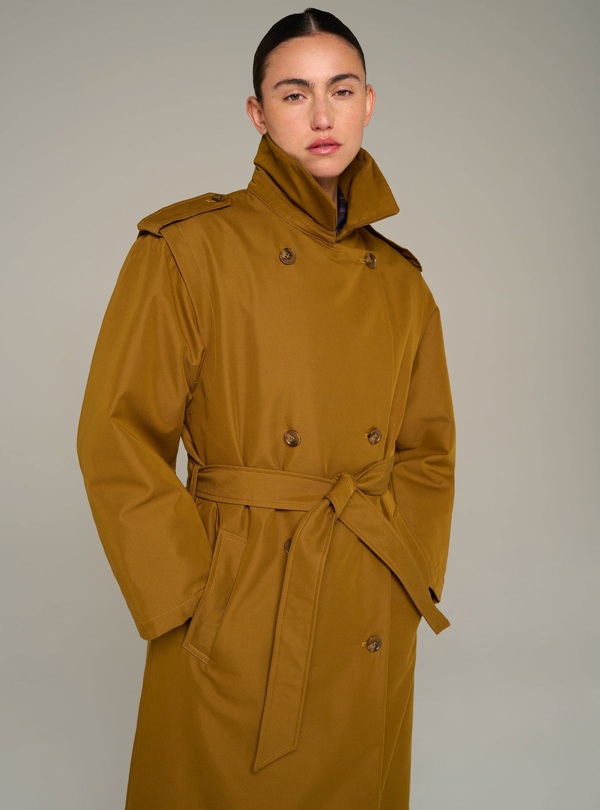 Cotélac Trench coat with printed lining